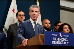 Newsom opens ‘Patriot Shop’ in latest parody of Trump