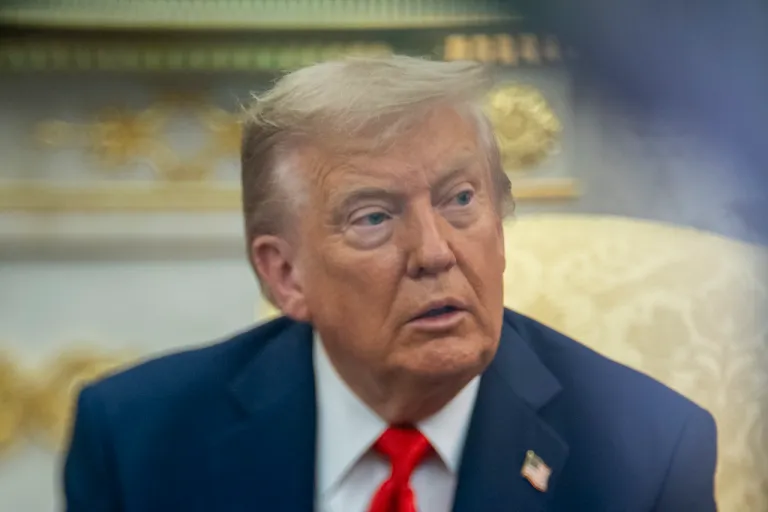 President Donald Trump listens as he meets with South Korean President Lee Jae Myung in the Oval Office of the White House, Monday, Aug. 25, 2025, in Washington.