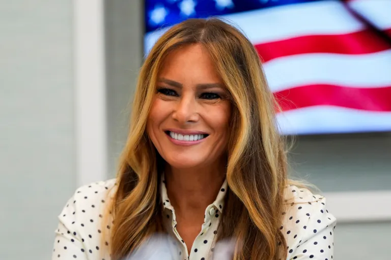 First lady Melania Trump visits patients at Children's National Hospital, Thursday, July 3, 2025, in Washington, D.C.