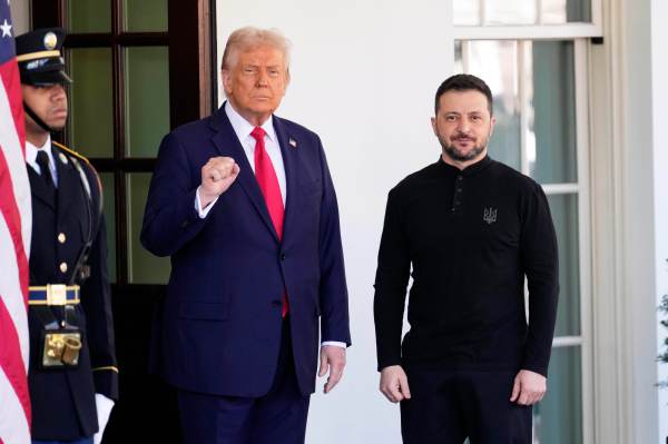 Trump enters Zelensky summit with approval ‘surging upward’
