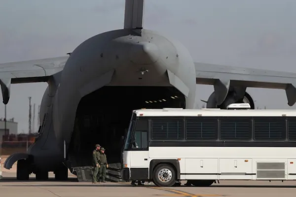 Largest-ever immigrant detention site opened at Fort Bliss in El Paso, Texas