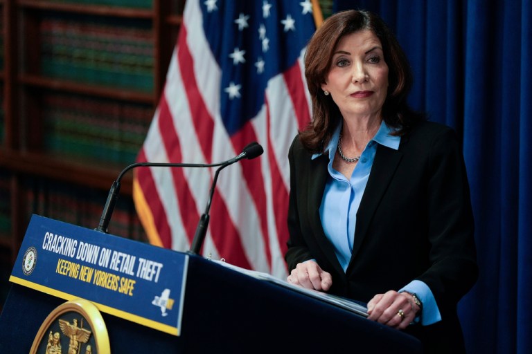 Hochul talks tough on crime as Trump threatens to deploy troops to blue cities