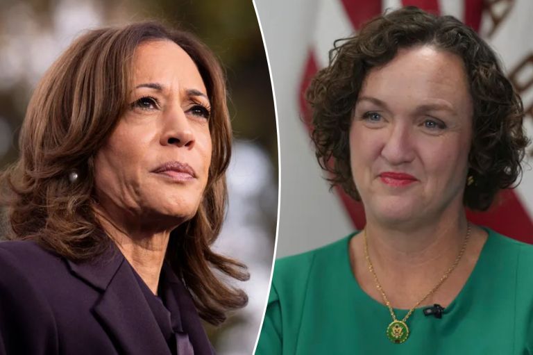 Katie Porter and Kamala Harris