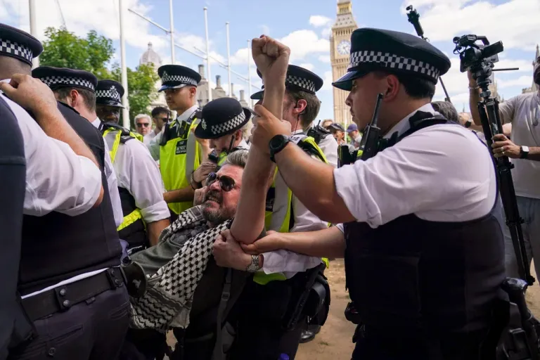 Hundreds of London protesters arrested for supporting banned pro-Palestinian group