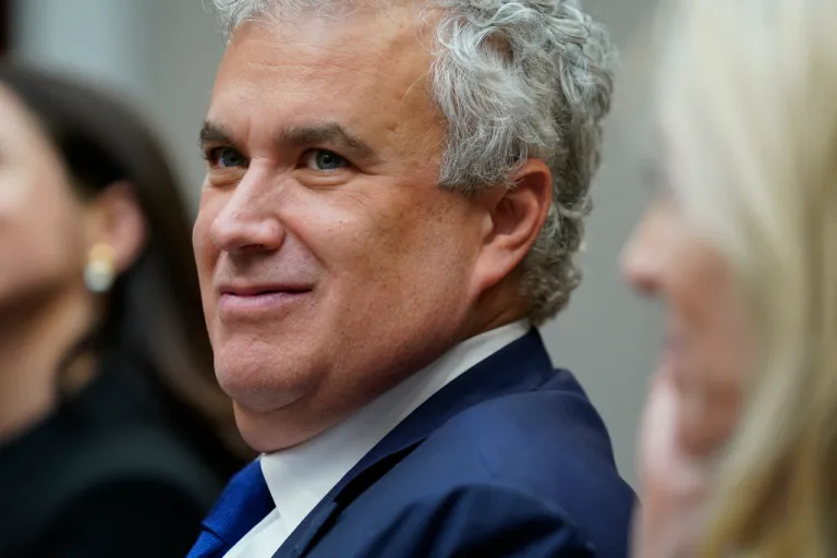 FILE - White House chief of staff Jeff Zients listens during a meeting with President Joe Biden's 