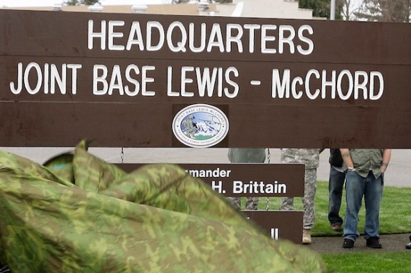 Military helicopter crashes near Washington base