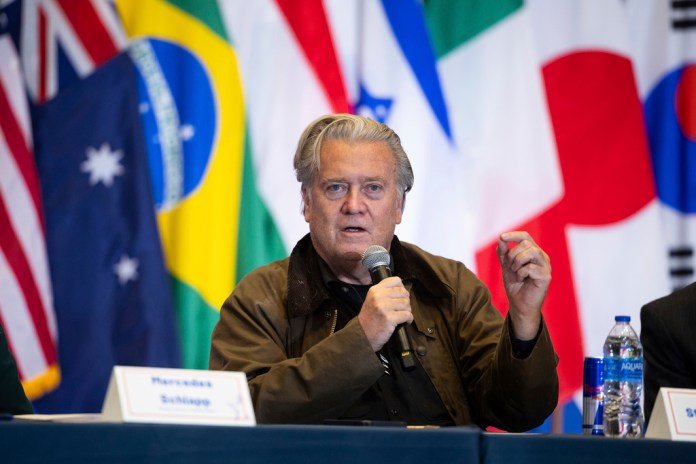 Steve Bannon gives four recommendations to Trump at NatCon conference 