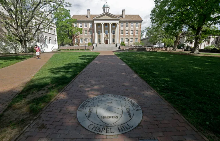 The campus at The University of North Carolina in Chapel Hill.