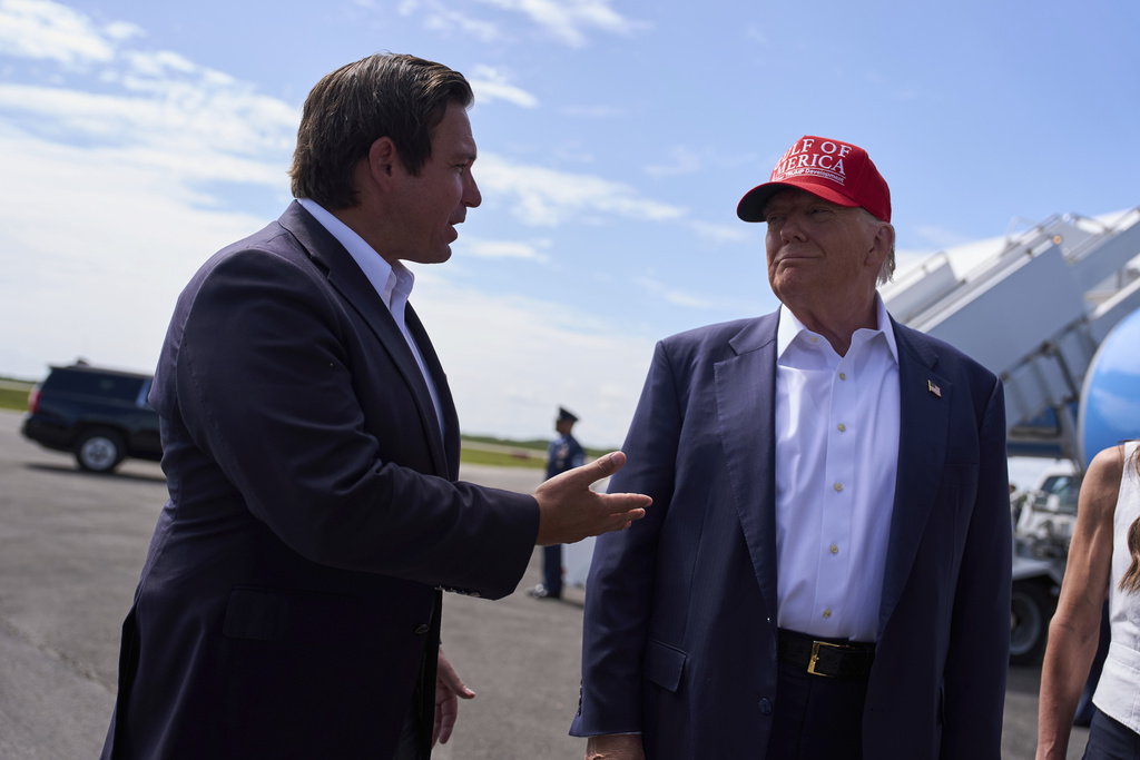 NextImg:DeSantis unveils plans for Trump presidential library in Miami