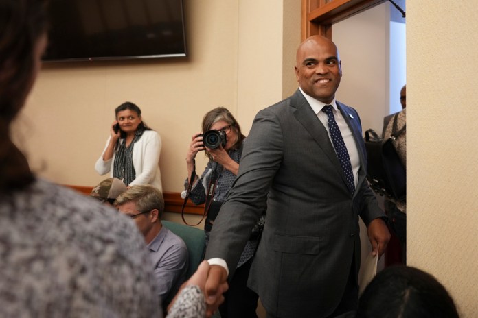 Allred preaches anti-corruption in bid to flip Texas Senate seat