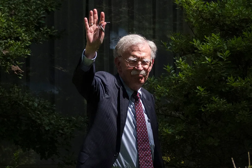 NextImg:FBI seized hard drives and 'Trump'-labeled binders from John Bolton’s home