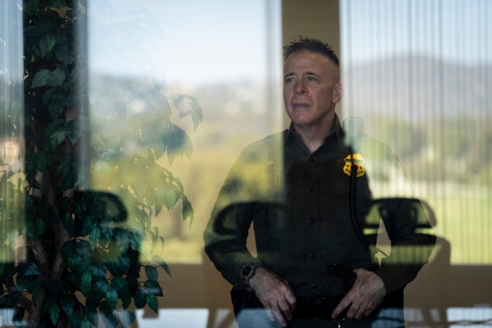 Gregory Bovino, chief patrol agent of the U.S. Border Patrol's El Centro Sector, poses for a photo.