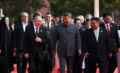 Trump tells Xi to give Putin and Kim his regards at parade ‘as you conspire’ against US