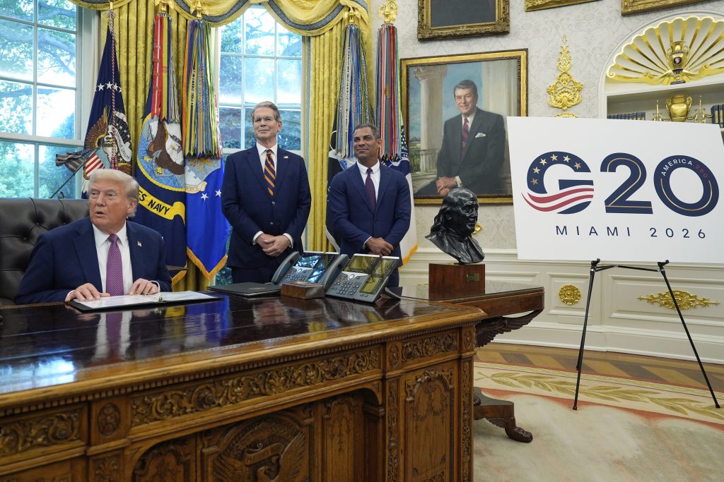 NextImg:Trump confirms his Miami golf resort will host G20 leaders after G7 flap