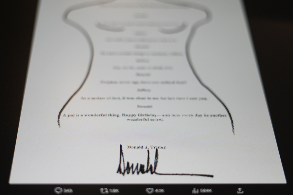 NextImg:Trump insists Epstein birthday letter is 'dead issue'