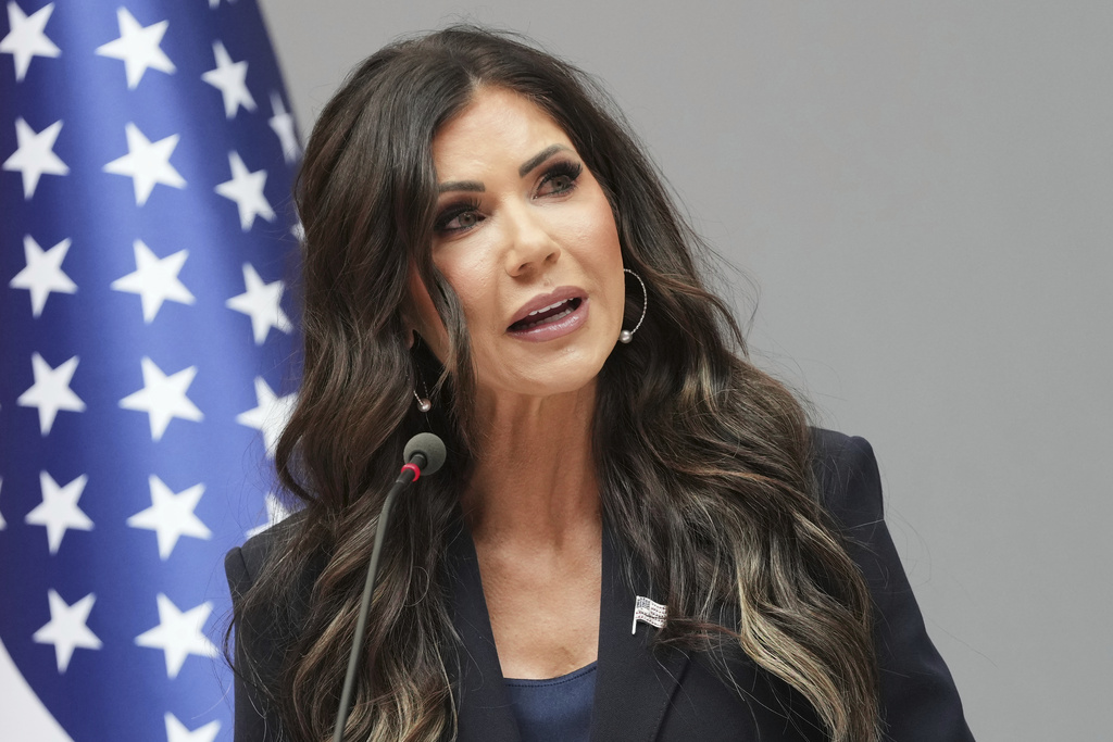 NextImg:New DHS video at airports to feature Kristi Noem blaming Dems for shutdown