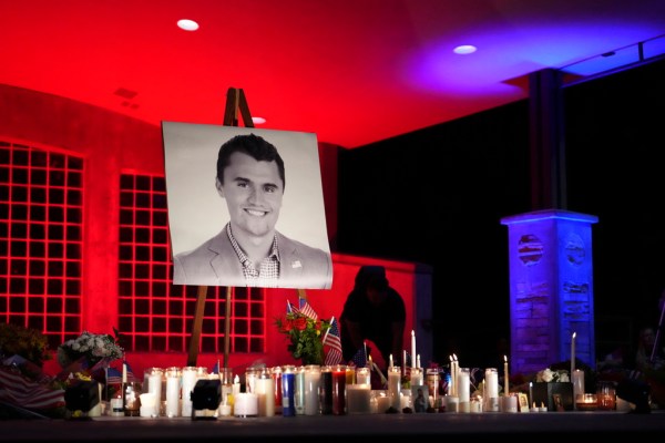 Charlie Kirk’s show continues with his chair ‘open and empty’