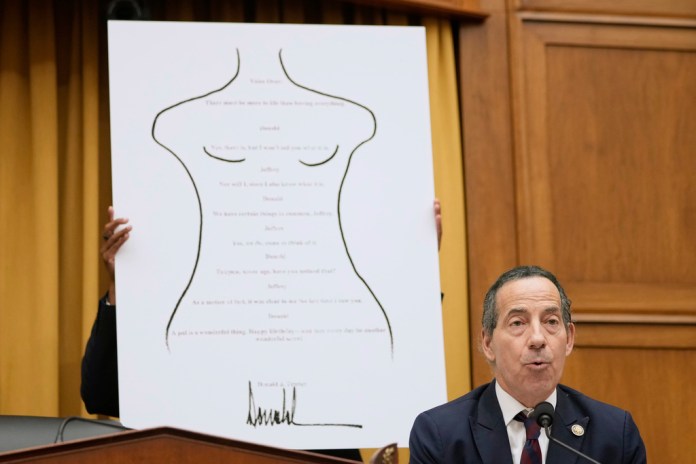 Committee ranking member Rep. Jamie Raskin, D-Md., speaks as FBI Director Kash Patel appears before the House Judiciary Committee, on Capitol Hill.