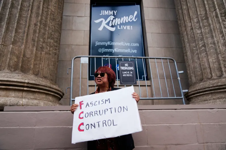 Jimmy Kimmel protest