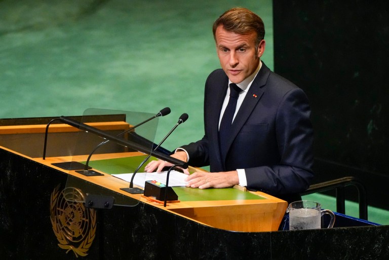 French President Emmanuel Macron.