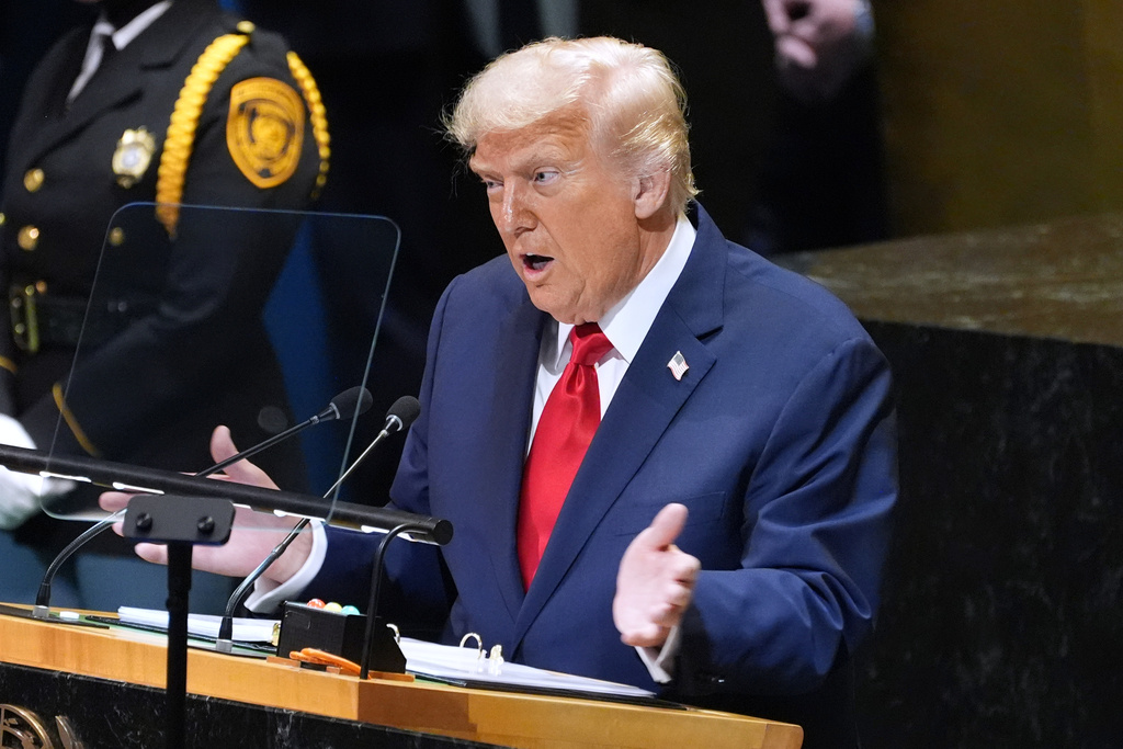 NextImg:Trump calls carbon footprint a 'hoax' in UN address criticizing green policies 