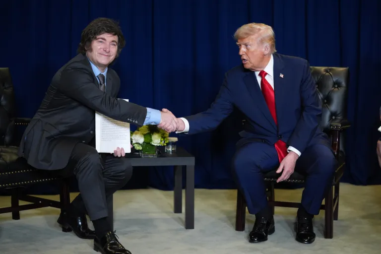 President Donald Trump and Argentine President Javier Milei.