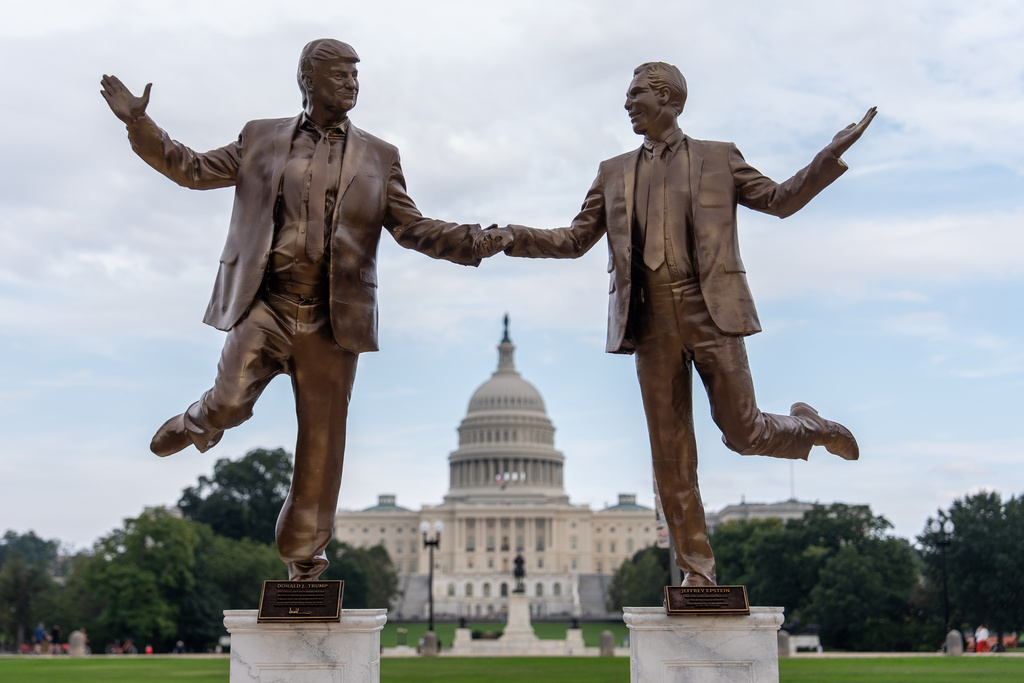 NextImg:Trump-Epstein 'friendship' statue removed from National Mall after one day