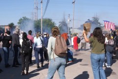 Four people charged over protests outside ICE facility near Chicago