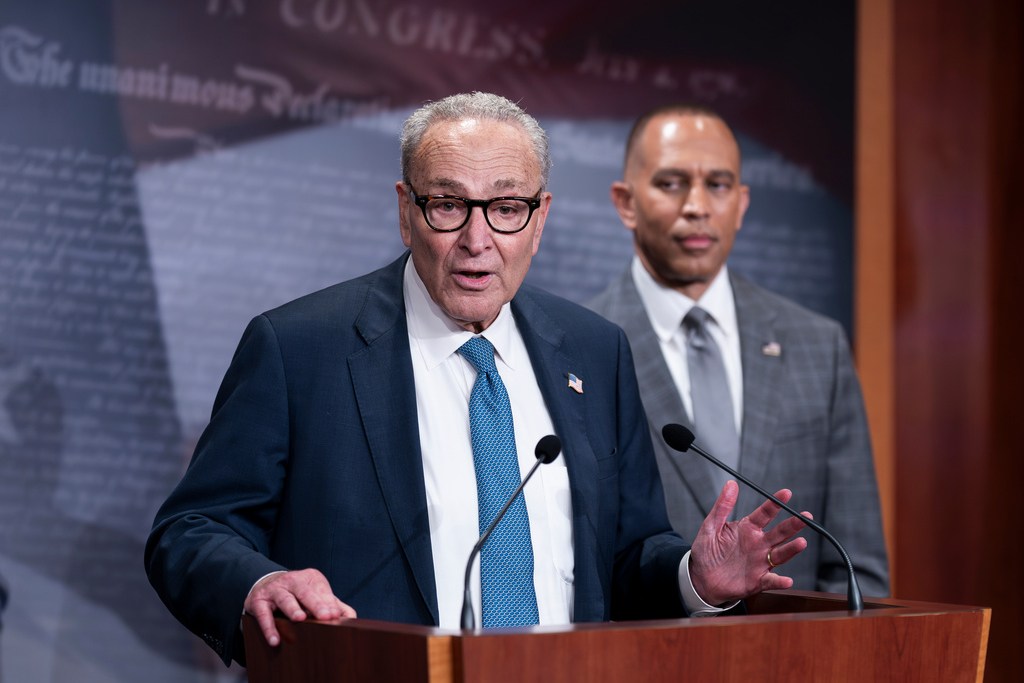 NextImg:WATCH LIVE: Jeffries speaks about government shutdown after meeting with Trump and GOP leaders