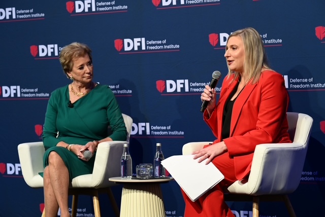 Secretary of Education Linda McMahon spoke to Washington Examiner News Editor Marisa Schultz at the fourth annual Education Law and Policy Conference, cohosted by the Federalist Society and the Defense of Freedom Institute. McMahon encouraged colleges to have security precautions on campuses and promoted free speech following the shooting of conservative activist Charlie Kirk at Utah Valley University last week. (Zach Miller Photography)