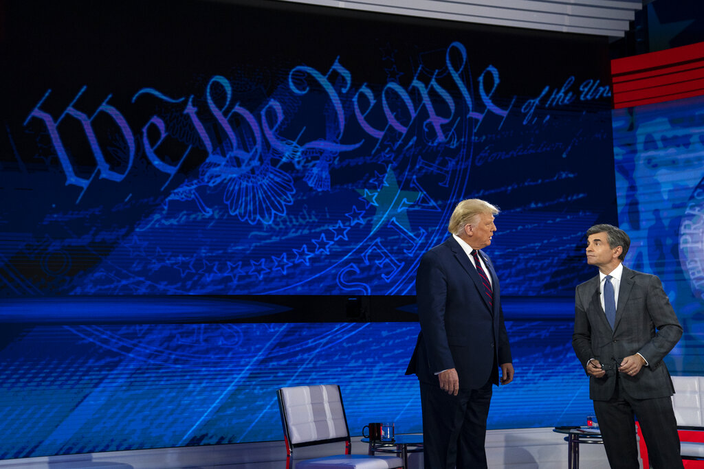 NextImg:Clintonista Stephanopoulos desperate to condemn Trump