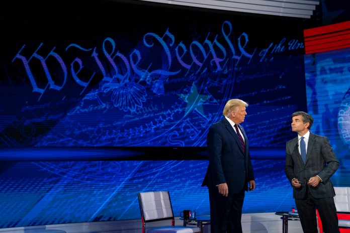 Clintonista Stephanopoulos desperate to condemn Trump