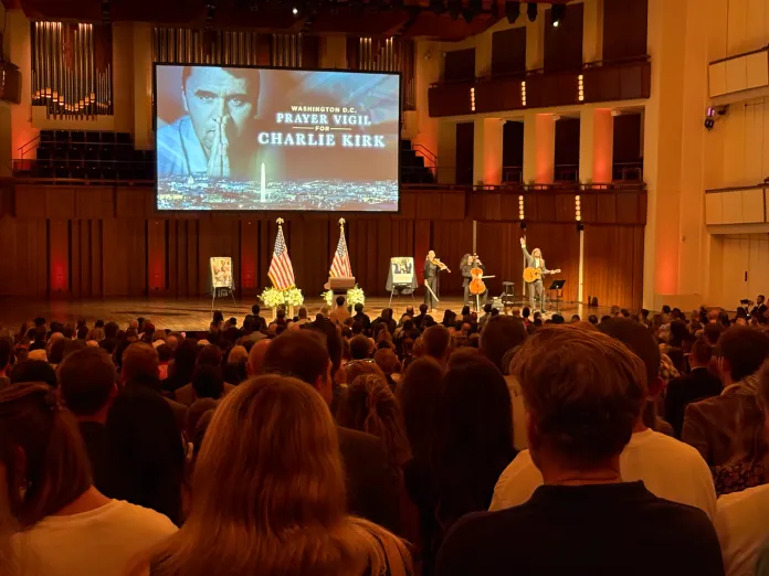 Charlie Kirk’s murder ‘set a fire’ in attendees honoring him at Kennedy Center vigil