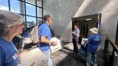 Activists deliver 80,000 petitions urging Schumer and Jeffries to back Mamdani