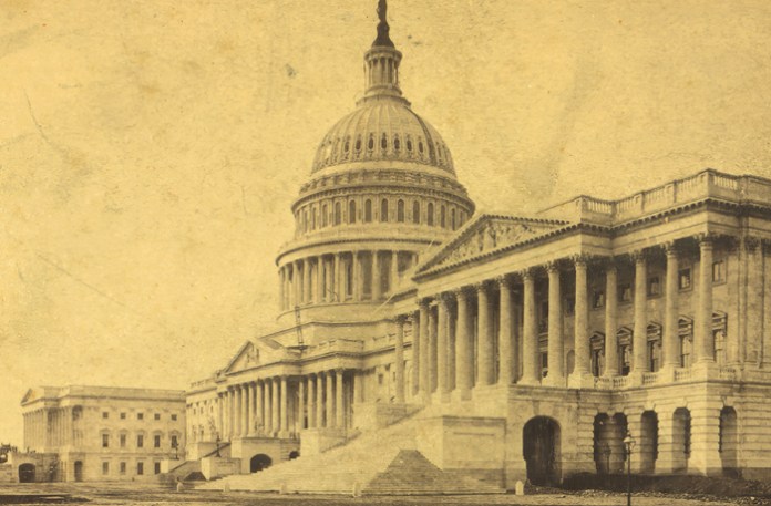 East front of the Capitol in Washington D.C., 1860. (Sepia Times/Universal Images Group via Getty Images)