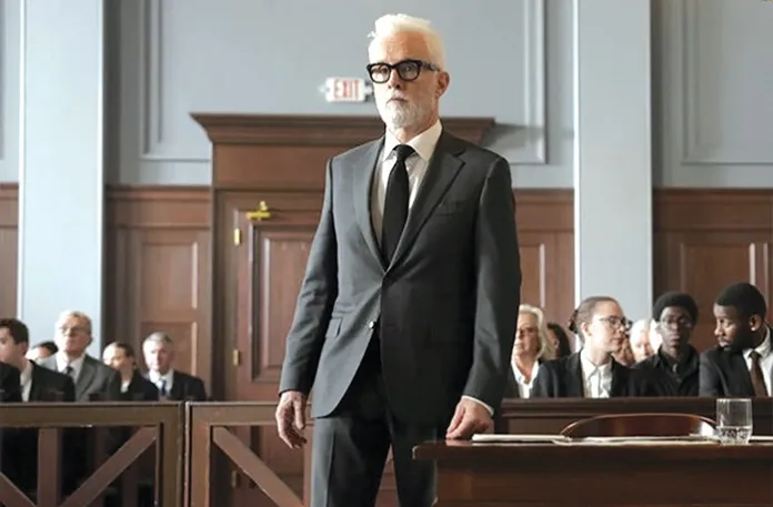 John Slattery as Leo F. Drummond in The Rainmaker. (Courtesy of USA Network)