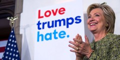 ‘Love trumps hate,’ Democrats’ ironic phrase