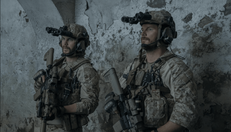 Taylor Kitsch and Chris Pratt in 'The Terminal List: Dark Wolf'