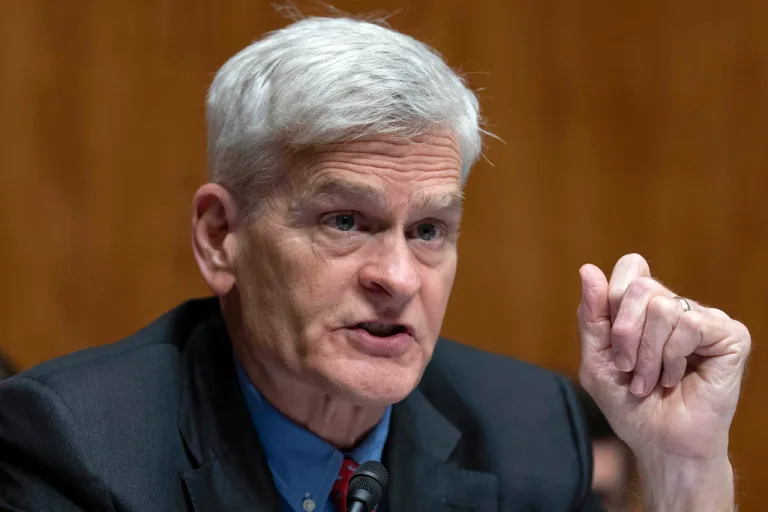 Senate Committee on Health, Education, Labor, and Pensions Chairman Sen. Bill Cassidy, R-La., speaks during a hearing to examine reviewing recent events at the Centers for Disease Control and Prevention and implications for children's health on Capitol Hill, in Washington Wednesday, Sept. 17, 2025. (AP Photo/Jose Luis Magana)