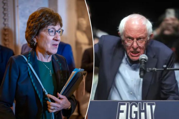 Bernie Sanders boosts Susan Collins’s challenger at rally
