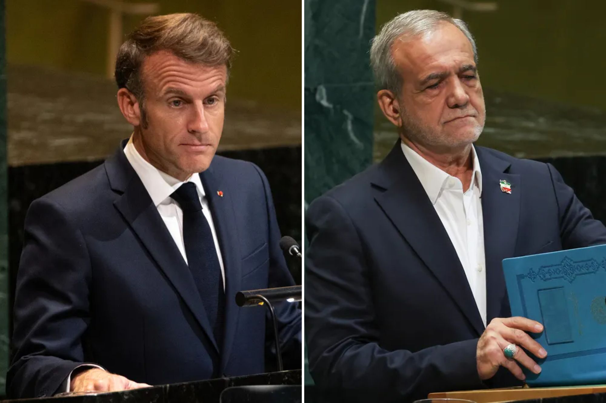 Macron seen meeting with Iranian president at UN amid sanction negotiations