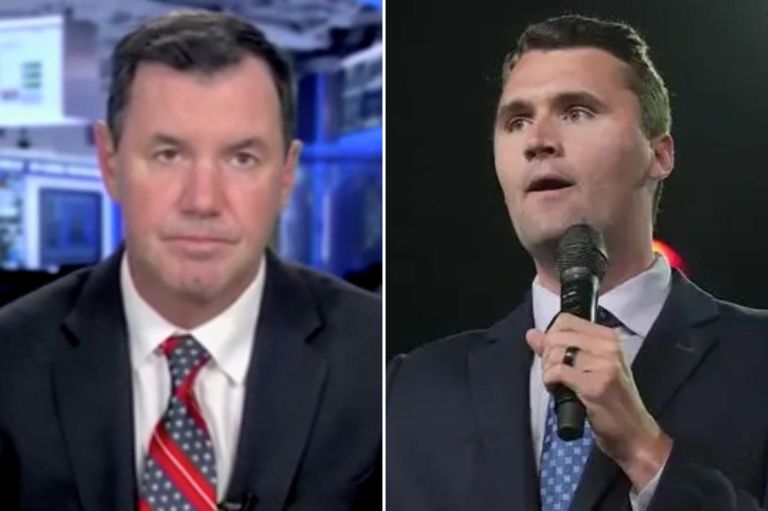 Joe Concha on Fox news and Charlie Kirk