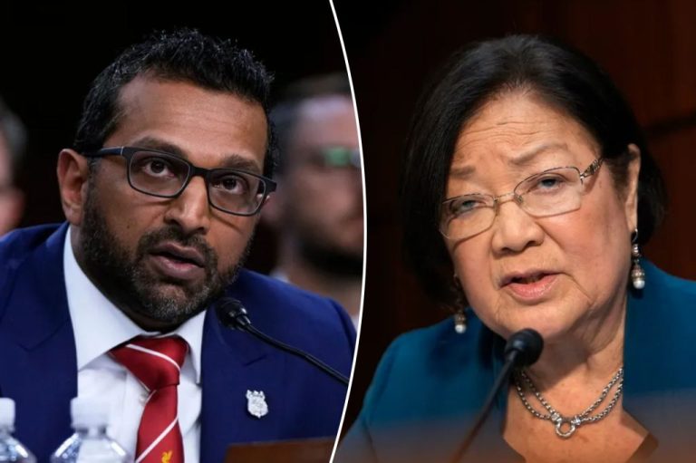 Kash Patel and Sen. Mazie Hirono clash