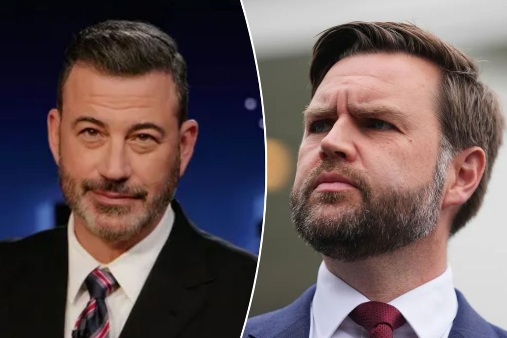 NextImg:Jimmy Kimmel melts down at VP JD Vance for mocking his ratings
