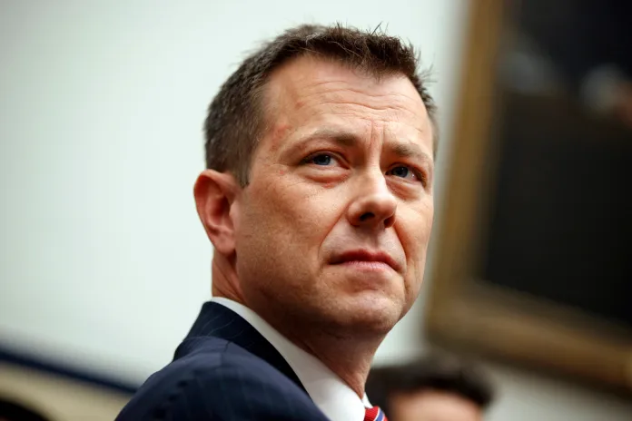 FBI Deputy Assistant Director Peter Strzok testifies before the House Committees on the Judiciary and Oversight and Government Reform during a hearing.