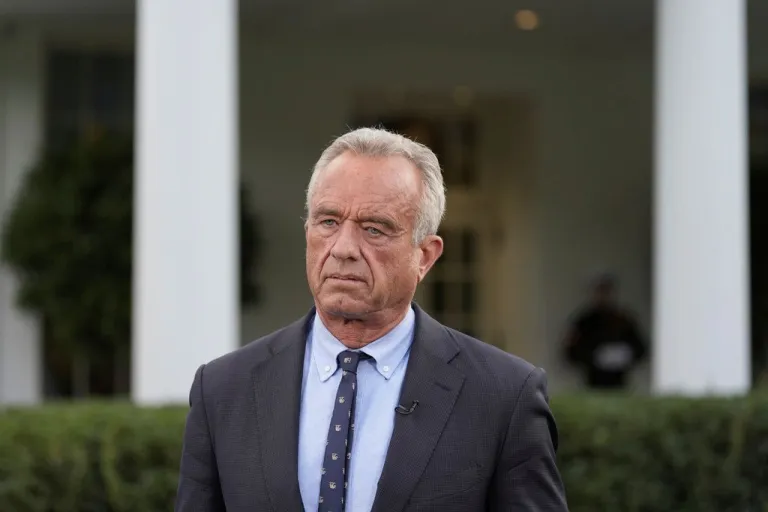 Robert F. Kennedy Jr. is seen outside the White House.
