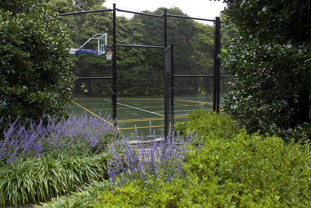 Tennis and Basketball court at the White House in 2009.