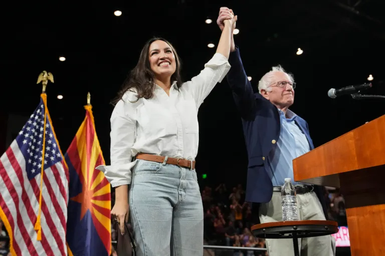 Bernie Sander and AOC