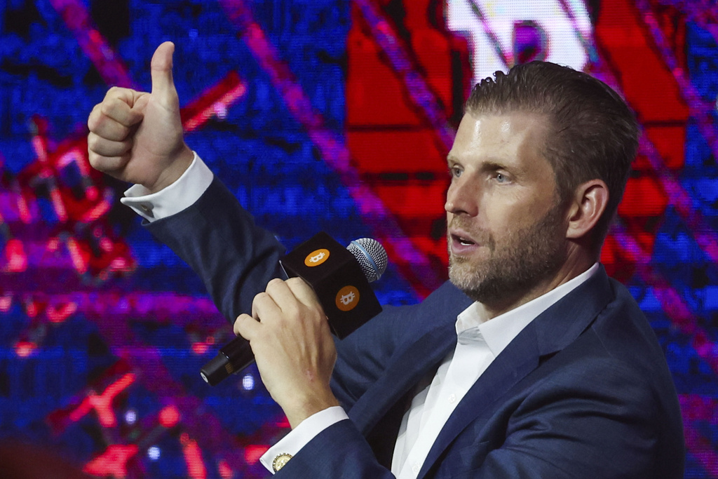 NextImg:Eric Trump takes credit for Trump 2028 hats to 'trigger' mainstream media