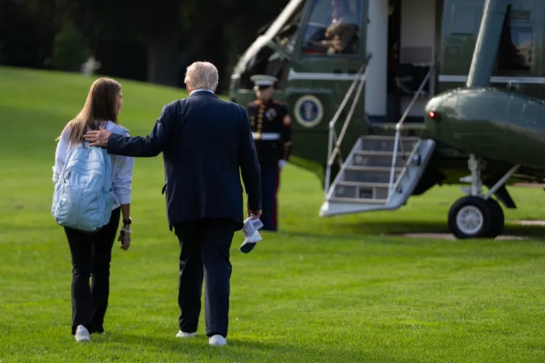 President Donald Trump and granddaughter Kai Trump.
